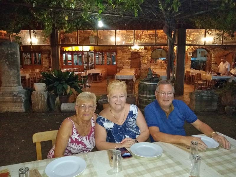 Anticipating dinner at the Anatolia Hotel - we had the restaurant all to ourselves