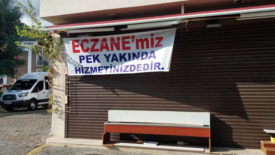 New chemist for the village - 'very soon' says the sign