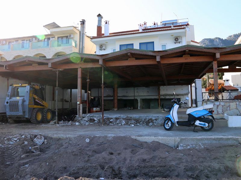 Major work at the former Surmen Restaurant ...